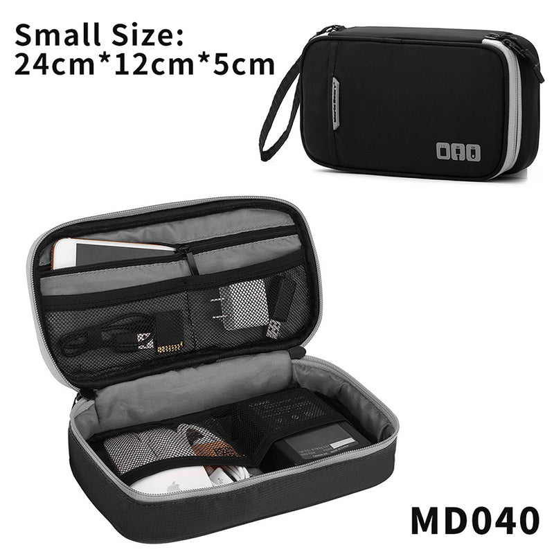 Travel - essential Cable Organizer Bag: A Compact Storage Solution for Charging Cords, Chargers, and Accessories.