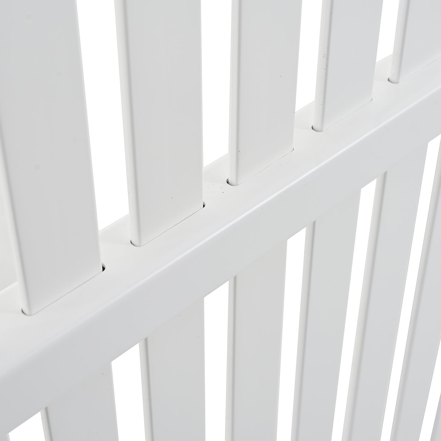 Privacy Screen Panels Kit Air Conditioner Trash Can Enclosure Vinyl white color